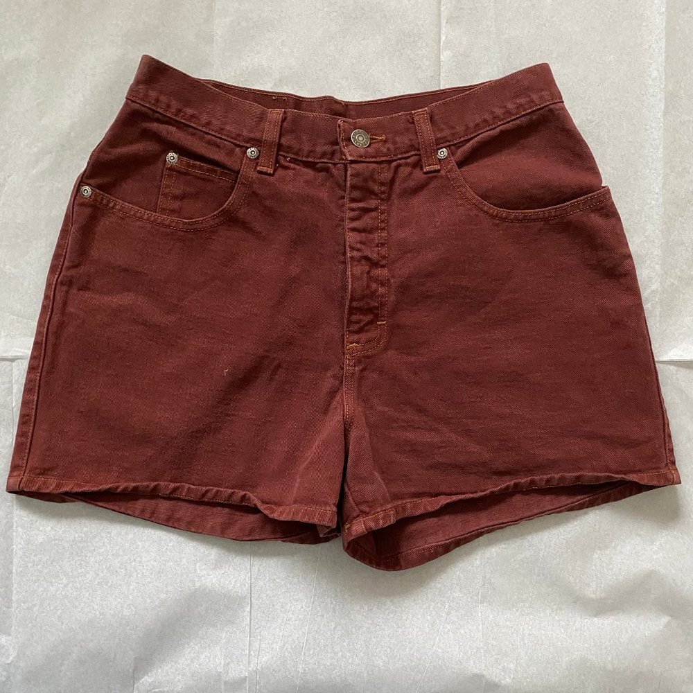 🔴maroon high waisted short shorts🔴